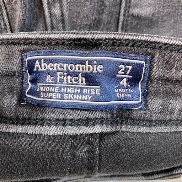 Abercrombie & Fitch Simone High Rise Skinny Jeans In Black - Picture 5 of 5